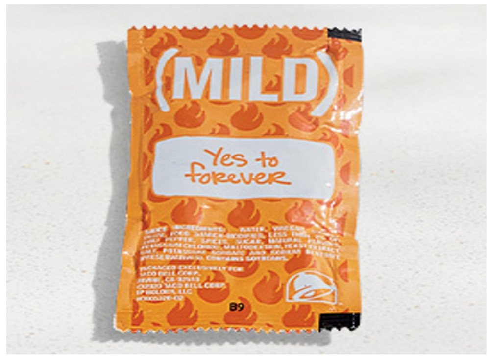 Taco Bell Menu Items - Mild Sauce Packet