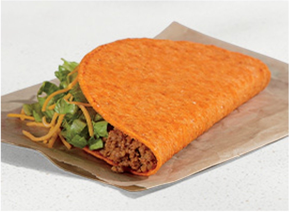 Taco Bell Menu Items - Nacho Cheese Doritos Locos Tacos