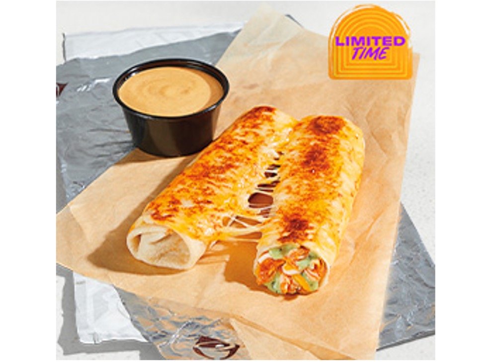 Taco Bell Menu Items - Slow Roasted Chicken Cheesy Dipping Burritos