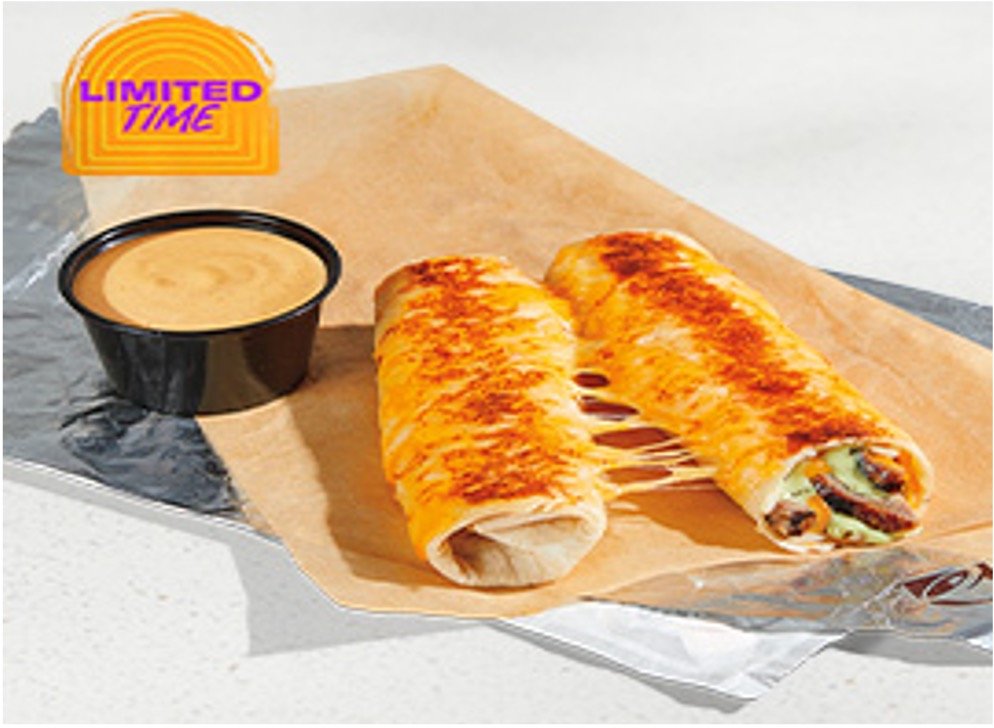 Taco Bell Menu Items - Steak Cheesy Dipping Burritos