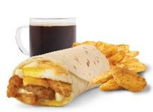 Wendys Breakfast Menu - Breakfast Burrito, Sausage