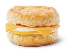 Wendys Breakfast Menu - Egg & Cheese Biscuit