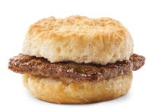 Wendys Breakfast Menu - Sausage Biscuit