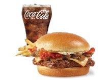 Wendys Menu - Mushroom Bacon Cheeseburger Combo